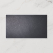 Visitekaartje voor donkergrijs leder van de klasse (Achterkant)