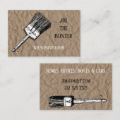 Visitekaartje voor een schilder (Voorkant / Achterkant)