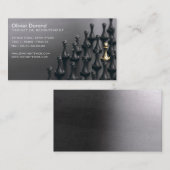 visitekaartje voor een wervingsbureau; (Voorkant / Achterkant)