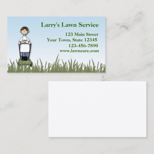 Visitekaartje voor eigen verzorging (Voorkant / Achterkant)