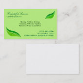 Visitekaartje voor eigen verzorging (Voorkant / Achterkant)