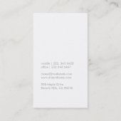 Visitekaartje voor Estate Agent (Achterkant)