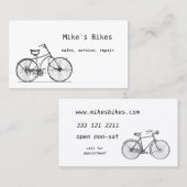 Visitekaartje voor fietsen (Voorkant / Achterkant)