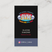 Visitekaartje voor fitness trainer (Voorkant)