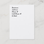 Visitekaartje voor Florist (Achterkant)