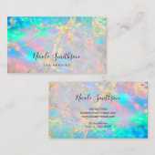 visitekaartje voor foto van opal gemstone (Voorkant / Achterkant)