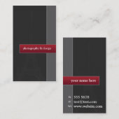 Visitekaartje voor fotografie en design (Voorkant / Achterkant)