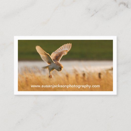 Visitekaartje voor fotografie in het wild (Achterkant)