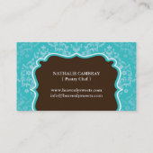 Visitekaartje voor gebak (Achterkant)