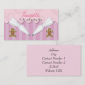 Visitekaartje voor gebak (Voorkant / Achterkant)