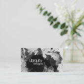 visitekaartje voor gemalen splatters (Staand voorkant)