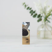 Visitekaartje voor gitaarlessen (Staand voorkant)