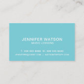 Visitekaartje voor gitaren (Achterkant)