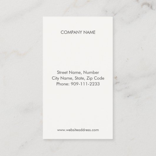 Visitekaartje voor goudananas Loyalty Punch (Achterkant)