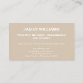 Visitekaartje voor grasgrassen in grassen (Achterkant)