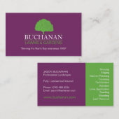 Visitekaartje voor graszorg en tuinonderhoud (Voorkant / Achterkant)