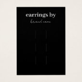 Visitekaartje voor haarklemmen (Voorkant)