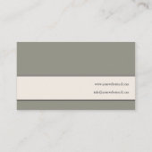Visitekaartje voor hedendaags monogram (Achterkant)