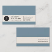 Visitekaartje voor hedendaags monogram (Voorkant / Achterkant)