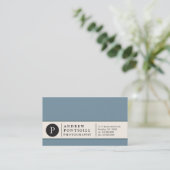 Visitekaartje voor hedendaags monogram (Staand voorkant)