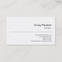 Visitekaartje voor hedendaags zwart-wit Trendy