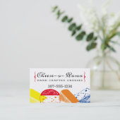 Visitekaartje voor het cateren van kwarts met hand (Staand voorkant)