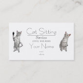 Visitekaartje voor het eten of het katten (Achterkant)