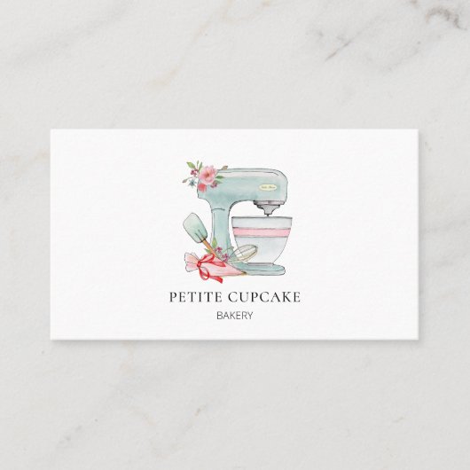 Visitekaartje voor het mengen van taartjes (Voorkant)