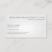 Visitekaartje voor het onderhoud van witte gloed-e (Achterkant)