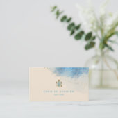 visitekaartje voor het ontwerpen van zeeen schildp (Staand voorkant)