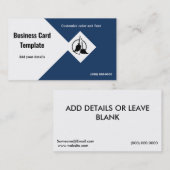 Visitekaartje voor het schoonmaken van het huis (Voorkant / Achterkant)