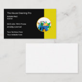 Visitekaartje voor het schoonmaken van het huis (Voorkant / Achterkant)