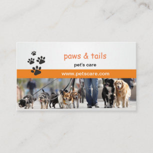 visitekaartje voor honden trainers