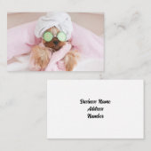 visitekaartje voor hondenverzorging (Voorkant / Achterkant)