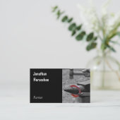 Visitekaartje voor hot hoefijzer (Staand voorkant)