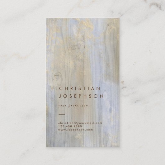 visitekaartje voor houtontwerp (Voorkant)