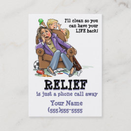 Visitekaartje voor huishoudelijke dienstverlening