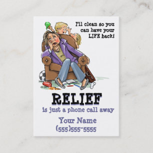 Visitekaartje voor huishoudelijke dienstverlening