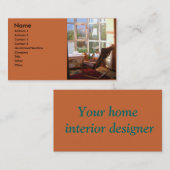 Visitekaartje voor interieurontwerpers (Voorkant / Achterkant)
