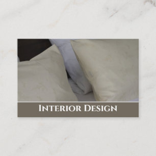 Visitekaartje voor interieurs en stoffering.