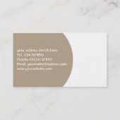 Visitekaartje voor intern ontwerp (Achterkant)