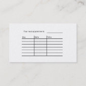 Visitekaartje voor kapper (Achterkant)