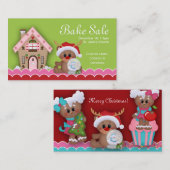 Visitekaartje voor kerstbake (Voorkant / Achterkant)