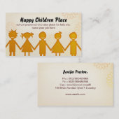 visitekaartje voor kinderen (Voorkant / Achterkant)