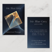 visitekaartje voor koel en helder ontwerp (Voorkant / Achterkant)