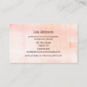 Visitekaartje voor koraalkleurstof (Achterkant)