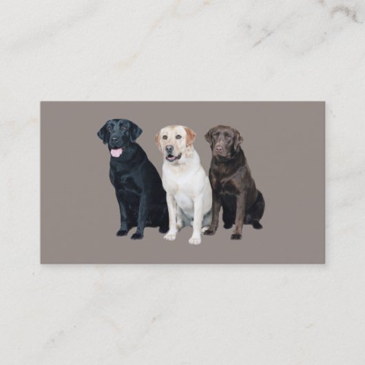 Visitekaartje voor labrador Retriever (Voorkant)