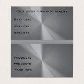 Visitekaartje voor lasservices bewerkbaar (Binnenkant ongevouwen)