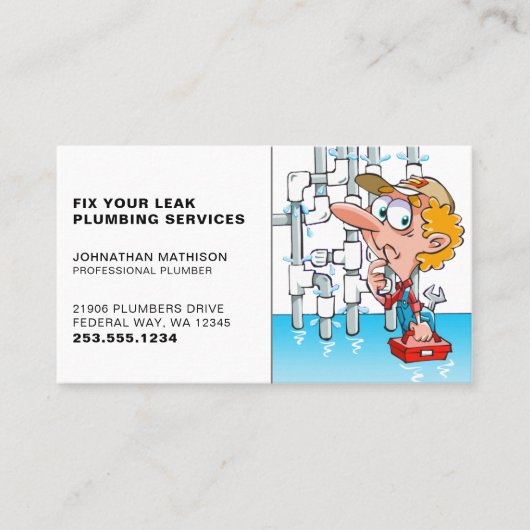 Visitekaartje voor leidinggevend personeel (Voorkant)