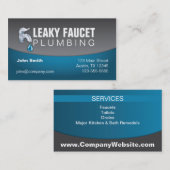 Visitekaartje voor leidinggevend personeel (Voorkant / Achterkant)